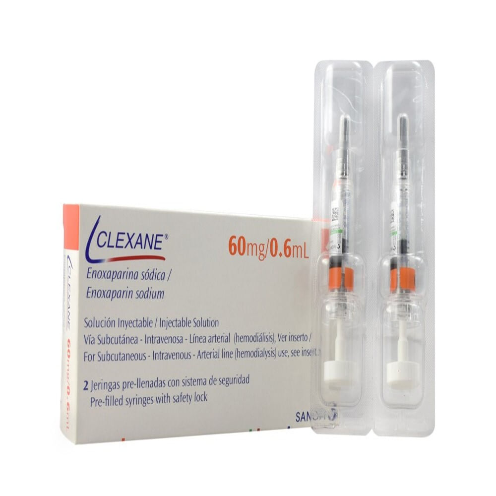 CLEXANE 60 MG SOLUCION INYECTABLE X 1 JERINGA PRELLENADA